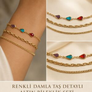 Üçlü Altın Bileklik 002