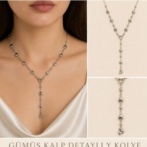 Y Gümüş Kolye 004